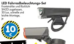 TEDi LED Fahrradbeleuchtungs-Set Angebot