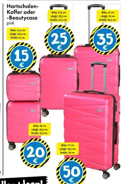 TEDi Hartschalen- Koffer oder Beautycase pink Angebot