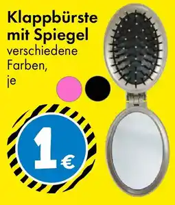 TEDi Klappbürste mit Spiegel Angebot