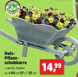 Thomas Philipps Holz- Pflanz schubkarre Angebot