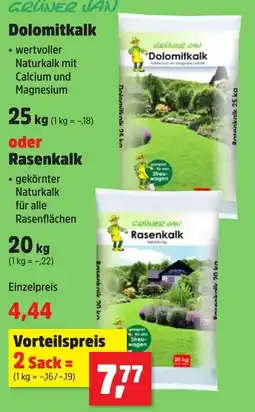 Thomas Philipps GRÜNER JAN Dolomitkalk oder Rasenkalk Angebot