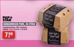 Handelshof PAP STAR BURGERBOXEN PURE, 50 STÜCK Angebot