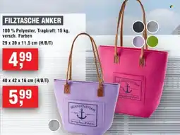 Handelshof FILZTASCHE ANKER Angebot