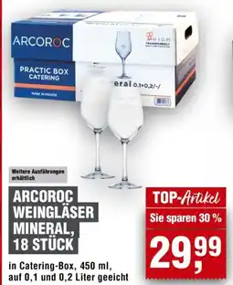 Handelshof ARCOROC WEINGLÄSER MINERAL, 18 STÜCK Angebot