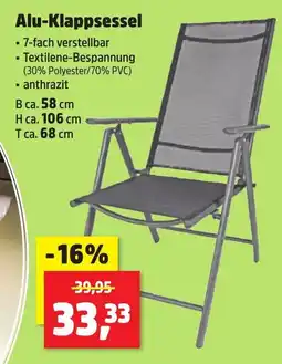 Thomas Philipps Alu-Klappsessel Angebot