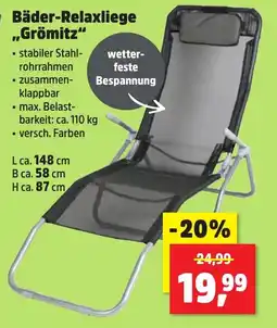 Thomas Philipps Bäder-Relaxliege ,,Grömitz" Angebot