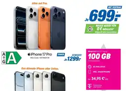 Expert Apple iPhone 17 Pro + Magenta Mobil M Young 100 GB Angebot