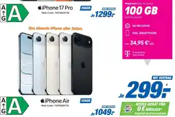 Expert Apple iPhone Air 256GB + Magenta Mobil M Young 100GB Angebot