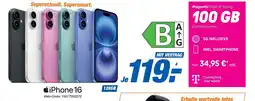 Expert Apple iPhone 16 128GB + MagentaMobil M Young 100GB Angebot