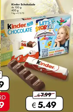 Travel Free Kinder Schokolade Angebot