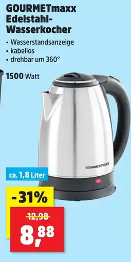 Thomas Philipps GOURMETmaxx Edelstahl- Wasserkocher Angebot