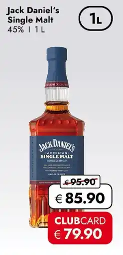 Travel Free Jack Daniel's Single Malt Angebot
