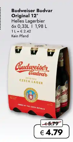 Travel Free Budweiser budvar original 12° Angebot