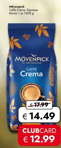 Travel Free Mövenpick caffè crema, espresso bohne Angebot