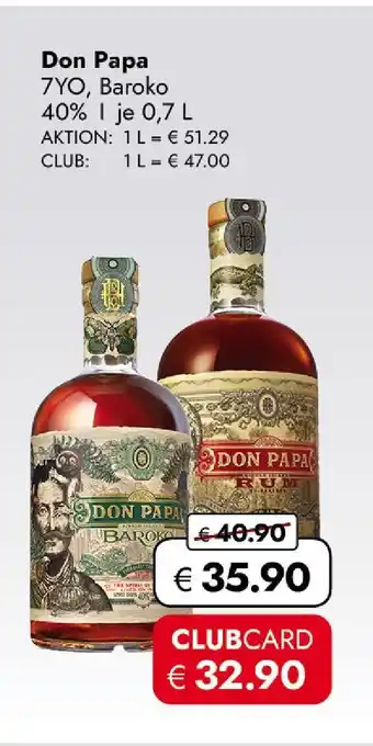 Travel Free Don papa baroko Angebot