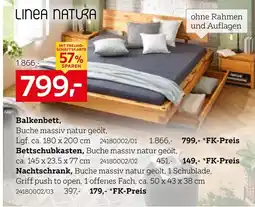 XXXLutz Linea natura balkenbett Angebot