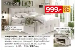 XXXLutz Esposa boxspringbett inkl. bettkasten Angebot