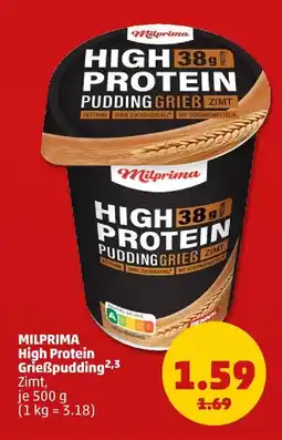 PENNY Milprima high protein grießpudding zimt Angebot
