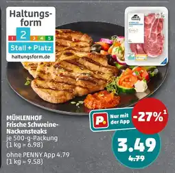 PENNY Mühlenhof frische schweine-nackensteaks Angebot
