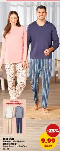 PENNY True style damen- oder herren-schlafanzug Angebot