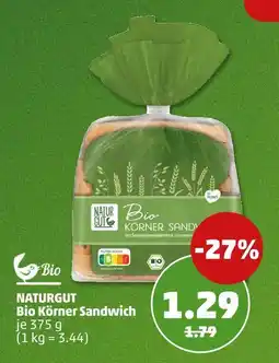 PENNY Naturgut bio körner sandwich Angebot