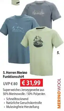 Mountain Sports Outlet Herren Merino Funktionsshirt Angebot