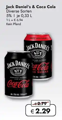 Travel Free Jack Daniel's & Coca Cola Angebot