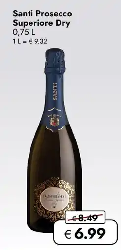 Travel Free Santi Prosecco Superiore Dry Angebot