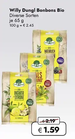 Travel Free Willy Dungl Bonbons Bio Angebot