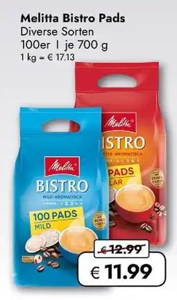 Travel Free Melitta Bistro Pads Angebot