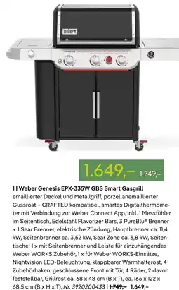 Pflanzen Kölle Weber genesis epx-335w gbs smart gasgrill Angebot