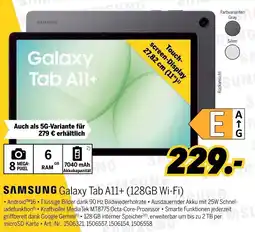 MEDIMAX SAMSUNG Galaxy Tab A11+ (128GB Wi-Fi) Angebot