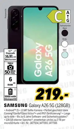 MEDIMAX SAMSUNG Galaxy A26 5G (128GB) Angebot