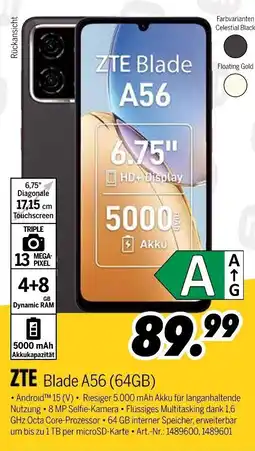 MEDIMAX ZTE Blade A56 (64GB) Angebot