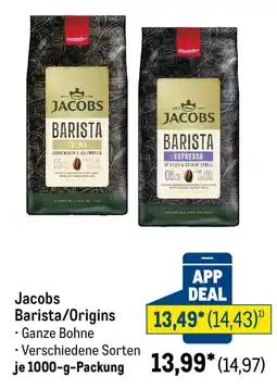 METRO Jacobs Barista/Origins Angebot