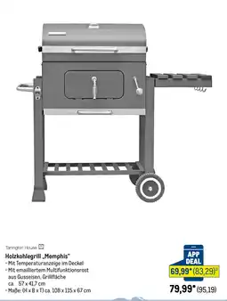 METRO Tarrington House Holzkohlegrill „Memphis" Angebot