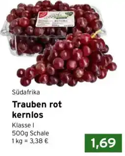 CAP Markt Trauben rot kernlos Klasse I Angebot