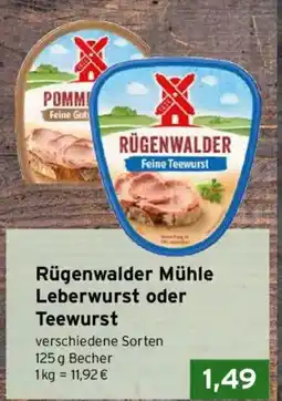 CAP Markt Rügenwalder Mühle Leberwurst oder Teewurst Angebot