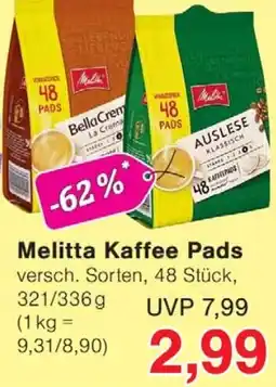 Wiglo Wunderland Melitta Kaffee Pads Angebot