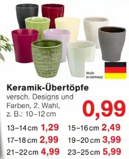Wiglo Wunderland Keramik-Übertöpfe Angebot