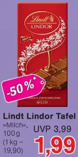 Wiglo Wunderland Lindt Lindor Tafel Angebot