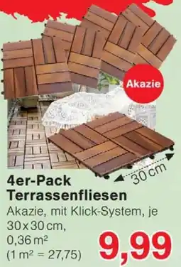 Wiglo Wunderland 4er-Pack Terrassenfliesen Angebot