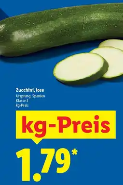 Lidl Zucchini, lose Angebot