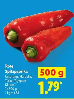 Lidl Rote Spitzpaprika Angebot