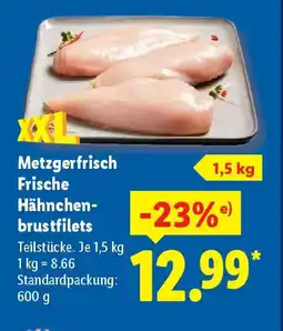 Lidl Metzgerfrisch Frische Hähnchen brustfilets Angebot