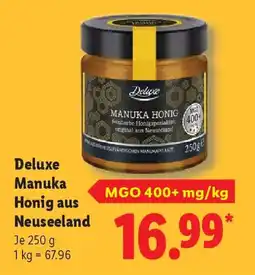 Lidl Deluxe Manuka Honig aus Neuseeland Angebot