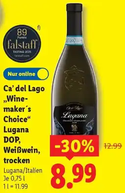 Lidl Ca' del Lago ,,Winemaker's Choice" Lugana DOP, Weißwein, trocken Angebot
