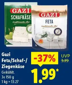 Lidl Gazi Feta/Schaf-/ Ziegenkäse Angebot