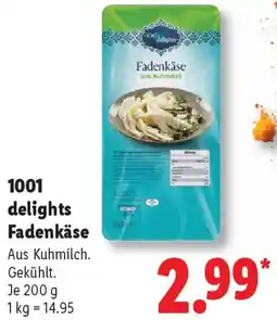 Lidl 1001 delights Fadenkäse Angebot