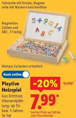 Lidl Playtive Holzspiel Angebot